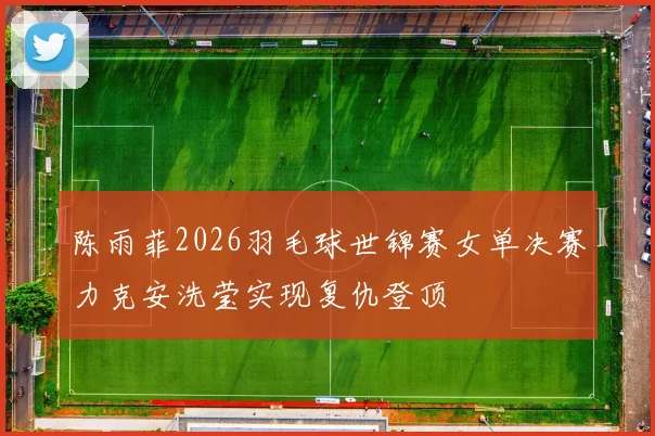 陈雨菲2026羽毛球世锦赛女单决赛力克安洗莹实现复仇登顶